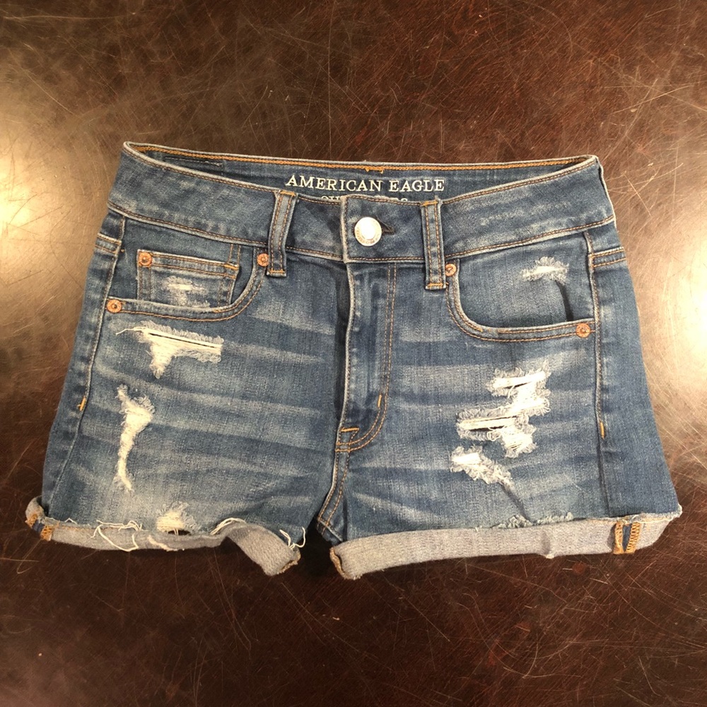 AE denim X High- Wasted Short Short